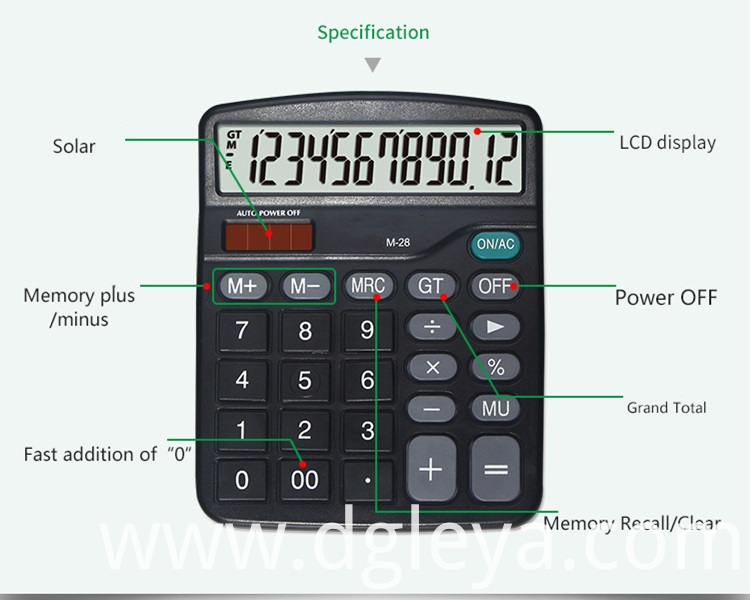 12 Digits desktop Electronic calculator 12 Digits desktop Electronic calculator
